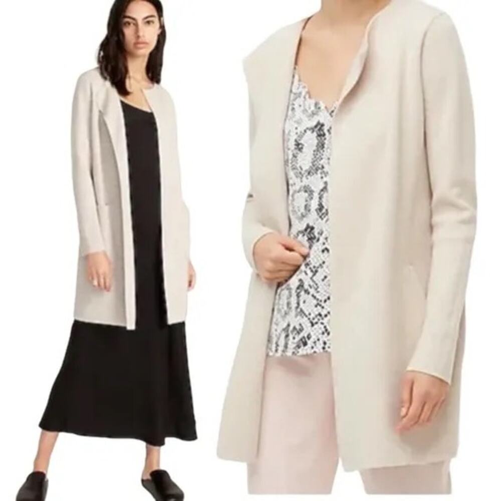 J.Crew Oatmeal Cotton Vanessa Business Office Sweater Blazer Duster Size XS